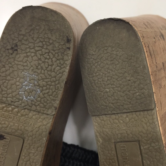 Montego Bay Club Black Brown Heeled Sandals 8.5 - Picture 10 of 10